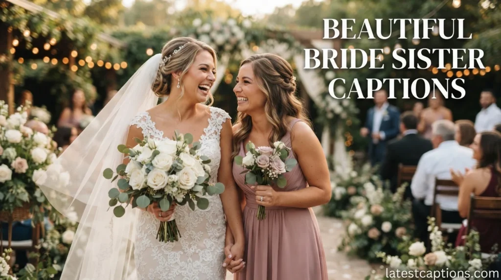 Beautiful Bride Sister Captions