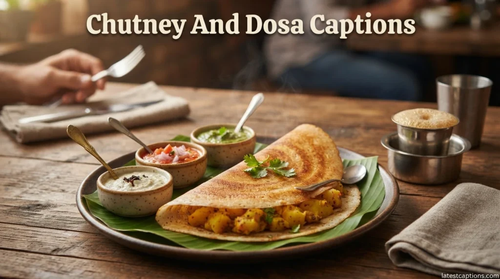 Chutney And Dosa Captions