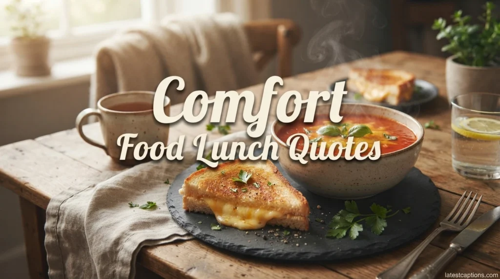 Comfort Food Lunch Quotes
