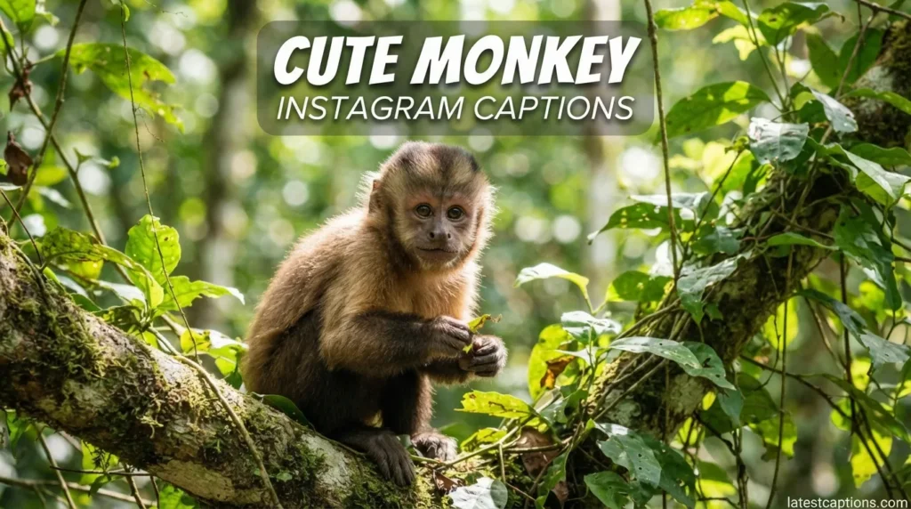Cute Monkey Instagram Captions