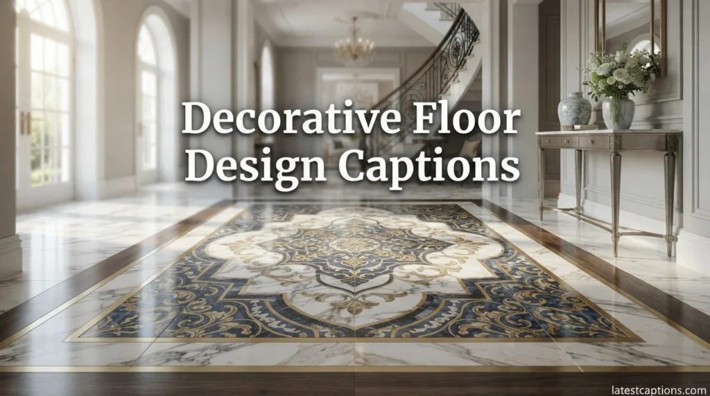 Decorative Floor Design Captions