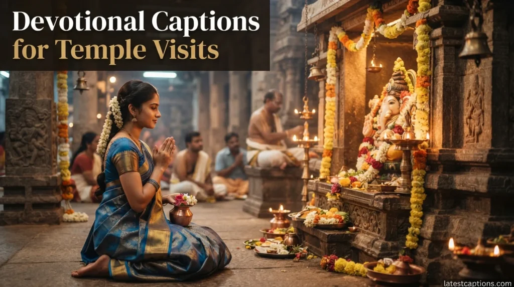 Devotional Captions for Temple Visits