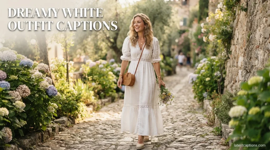 Dreamy White Outfit Captions