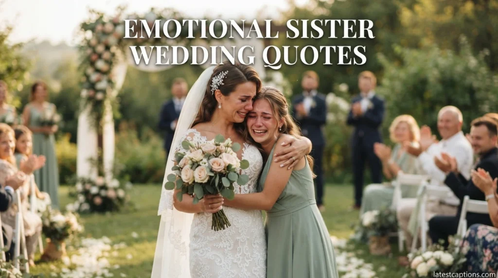 Emotional Sister Wedding Quotes