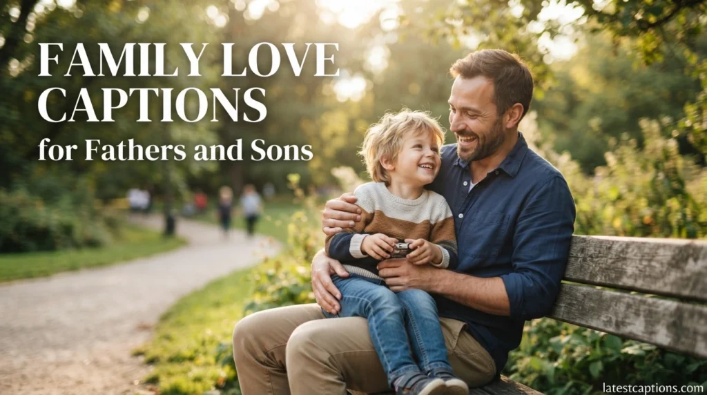 Family Love Captions for Fathers and Sons