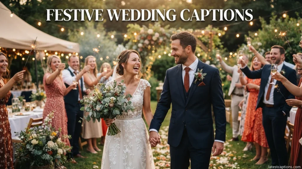 Festive Wedding Captions