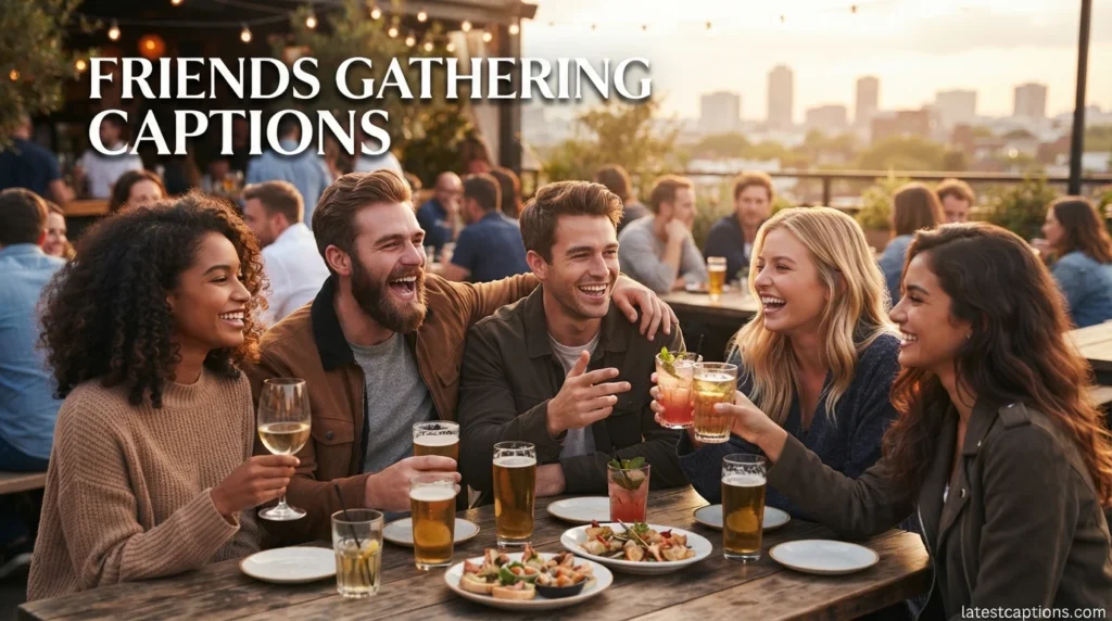Friends Gathering Captions