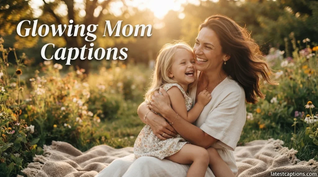 Glowing Mom Captions