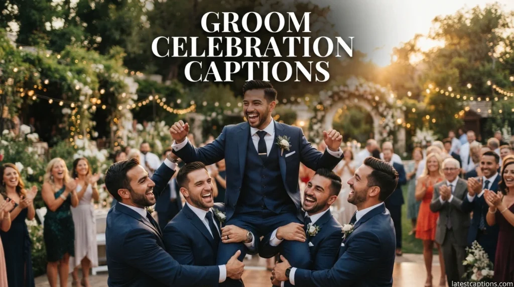 Groom Celebration Captions