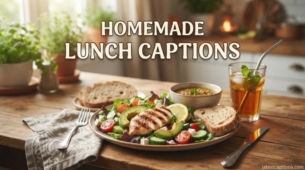Homemade Lunch Captions