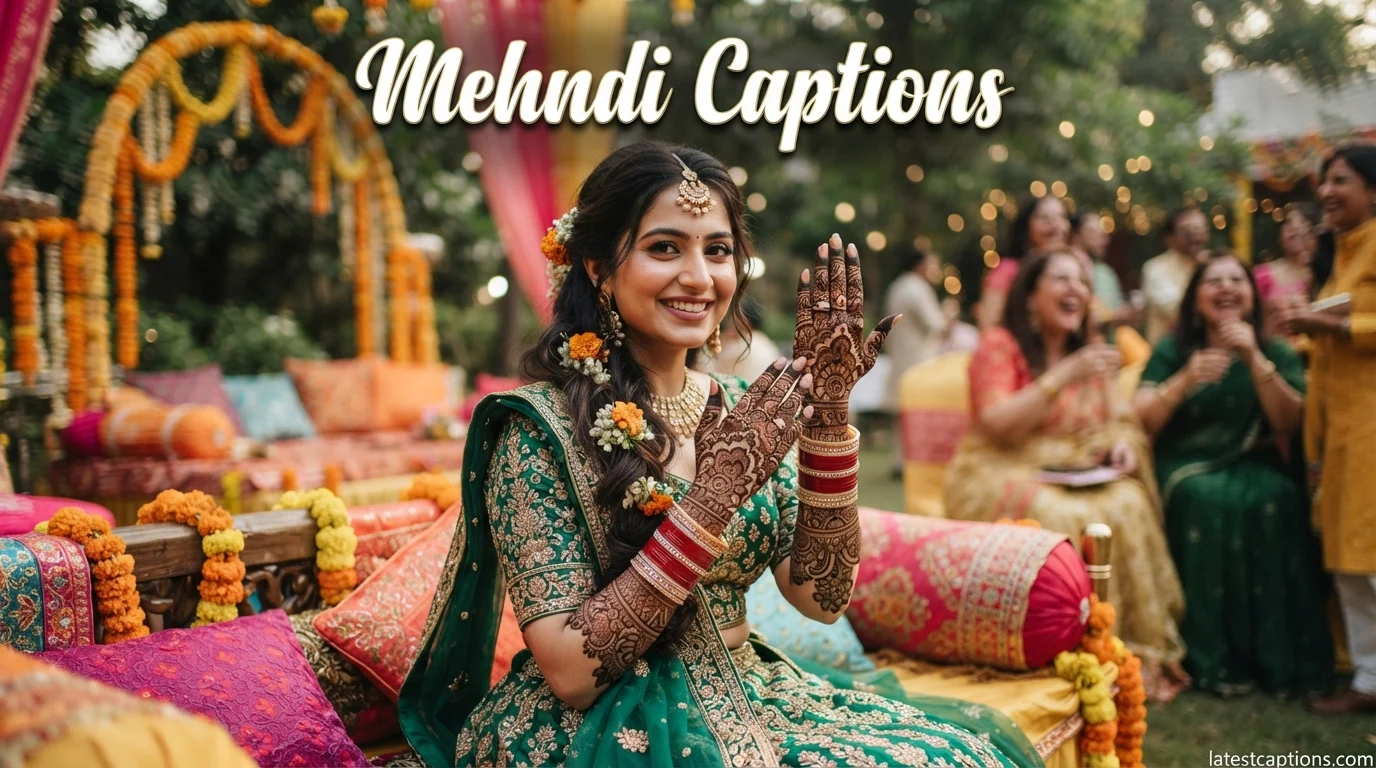 Mehndi Captions