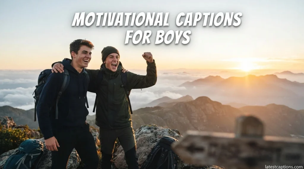 Motivational Captions for Boys