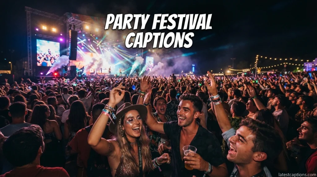 Party Festival Captions