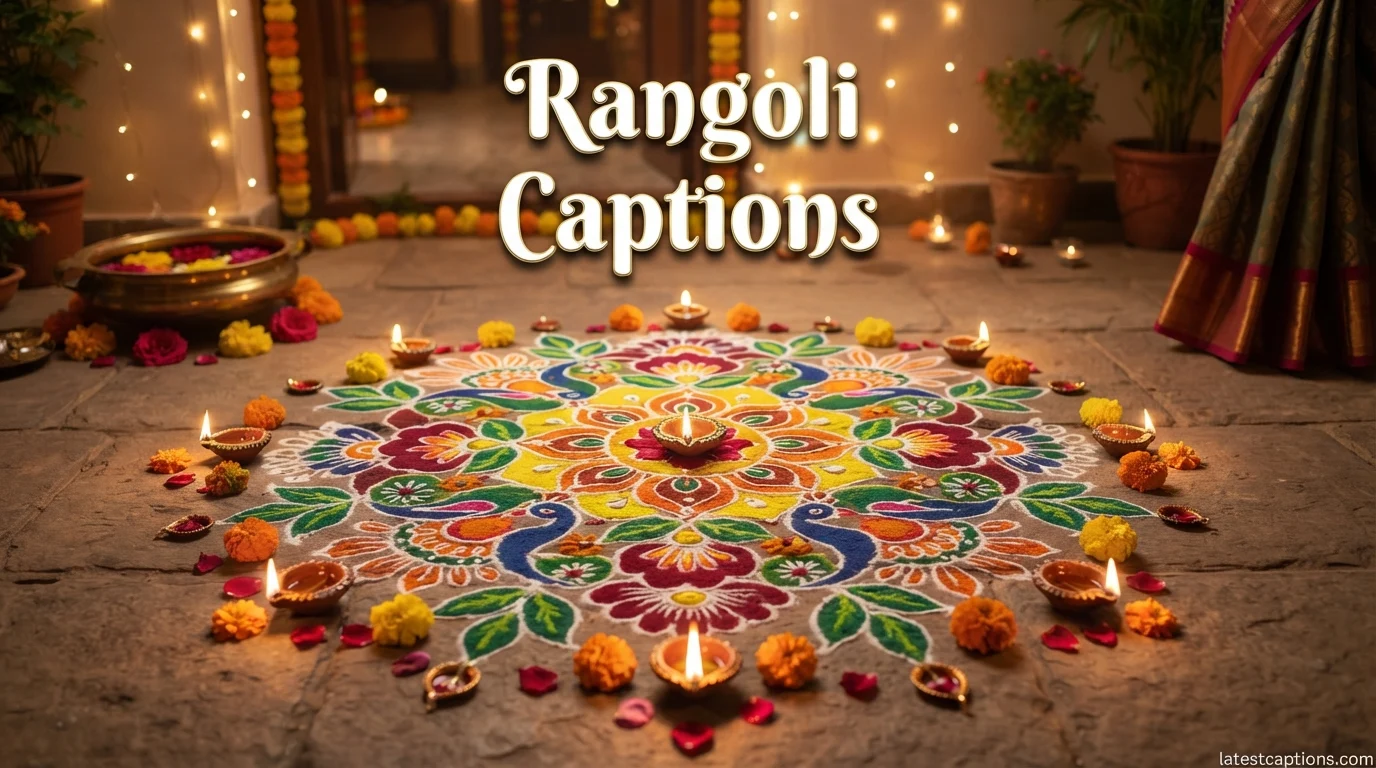 Rangoli Captions