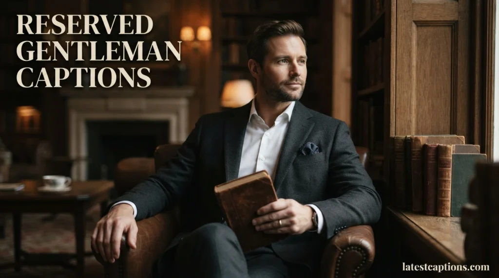 Reserved Gentleman Captions