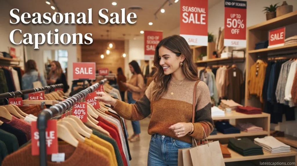 Seasonal Sale Captions
