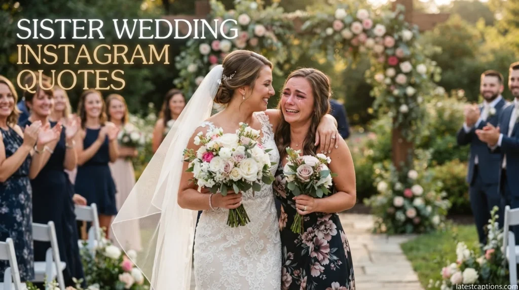 Sister Wedding Instagram Quotes