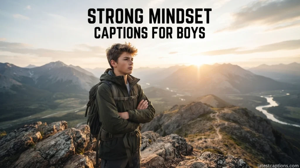Strong Mindset Captions for Boys