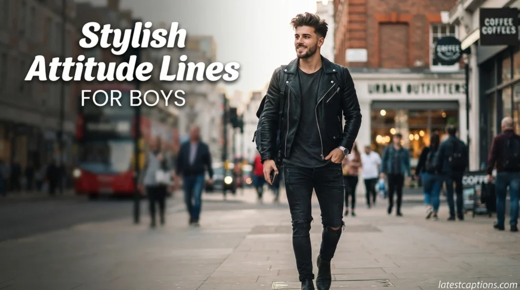 Stylish Attitude Lines for Boys