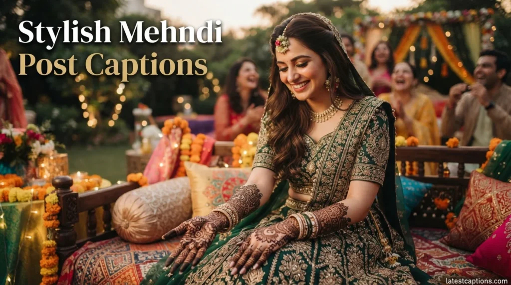 Stylish Mehndi Post Captions
