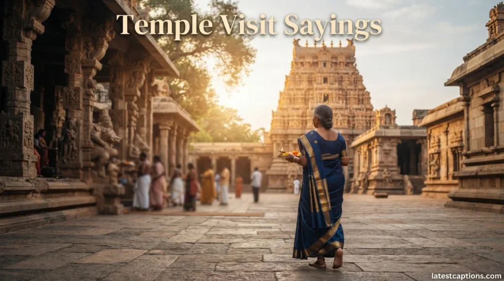 Temple Visit Sayings