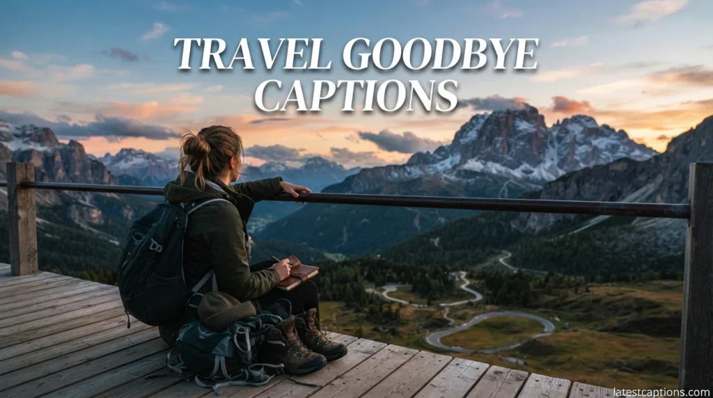 Travel Goodbye Captions