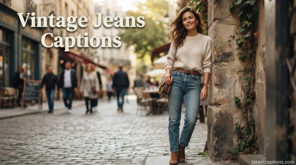 Vintage Jeans Captions