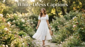 White Dress Captions