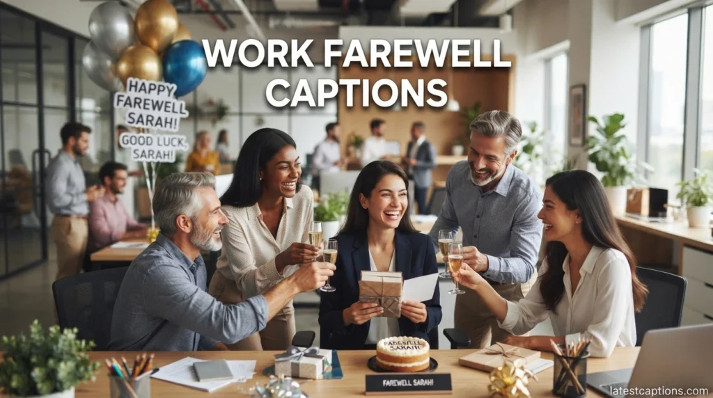 Work Farewell Captions