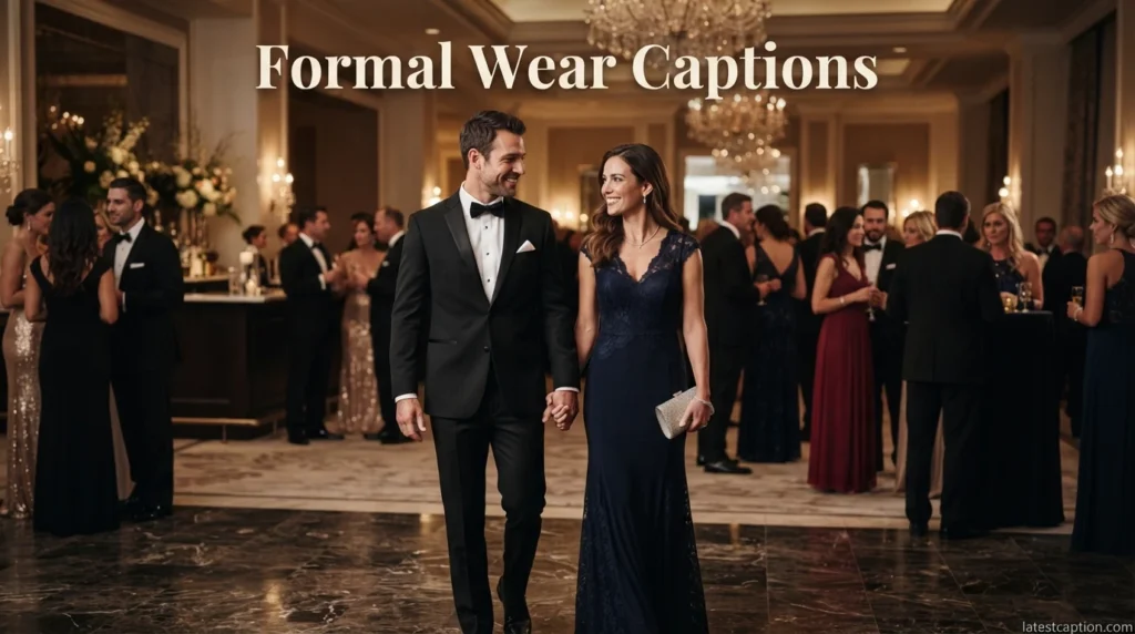 Formal Wear Captions